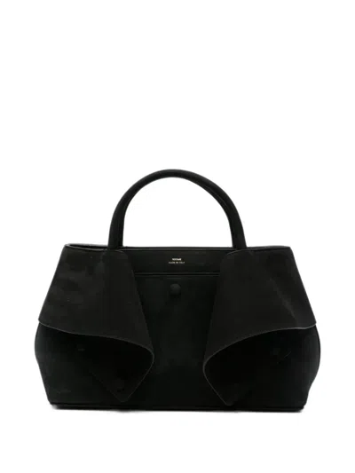 Totême Mercer Nubuck Leather Tote Bag In Black