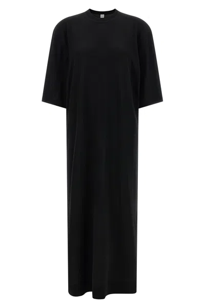 Totême 'merino Knit Tee' Dress In Black