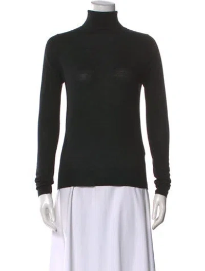 Pre-owned Totême Merino Turtleneck Wool Top In Black