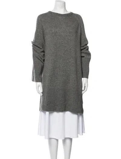 Pre-owned Totême Merino Wool Crew Neck Sweater In Grey