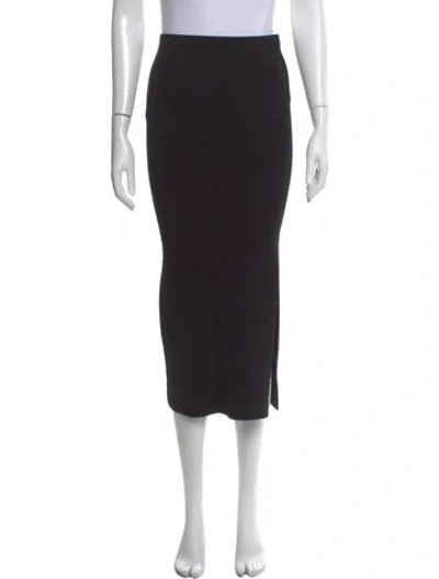 Pre-owned Totême Merino Wool Midi Length Skirt In Black