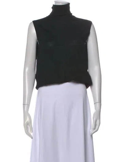 Pre-owned Totême Merino Wool Turtleneck Sweater In Black
