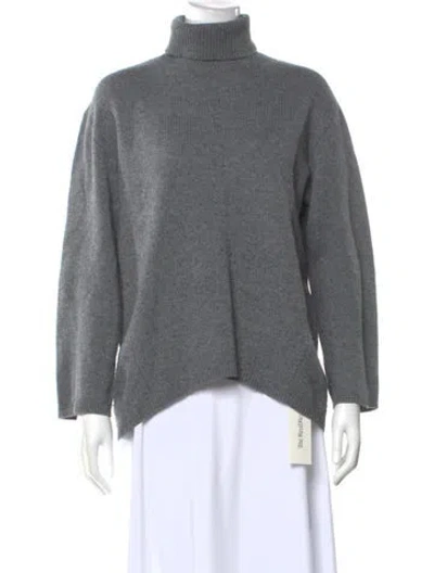 Pre-owned Totême Merino Wool Turtleneck Sweater In Gray