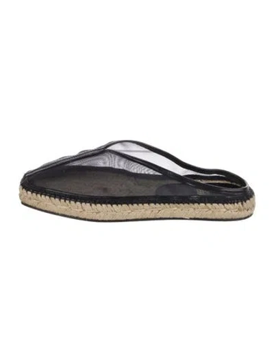Pre-owned Totême Mesh Espadrilles In Black