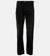 Totême Straight Cropped Jeans In Black