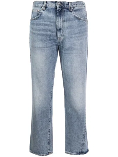 Totême Mid-rise Cropped Jeans In Blue