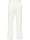 Totême Mid-rise Tailored Trousers In Neutrals