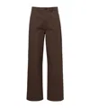 Totême Mid-rise Wide-leg Jeans In Brown