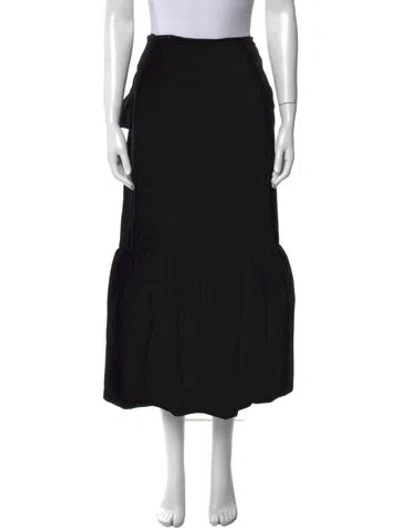Pre-owned Totême Midi Length Skirt In Black