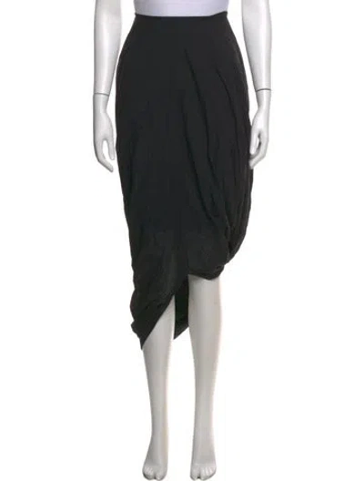 Pre-owned Totême Midi Length Skirt In Black