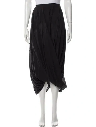 Pre-owned Totême Midi Length Skirt In Black