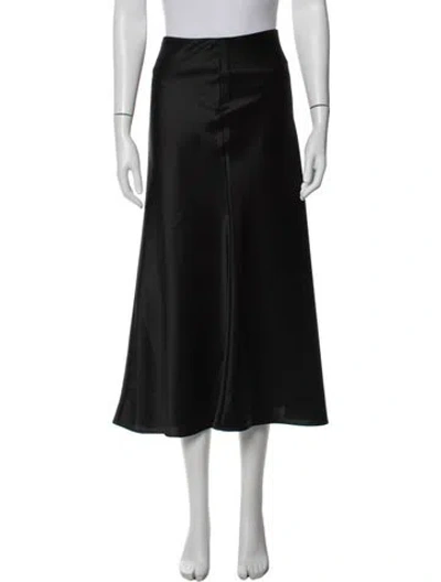 Pre-owned Totême Midi Length Skirt In Black