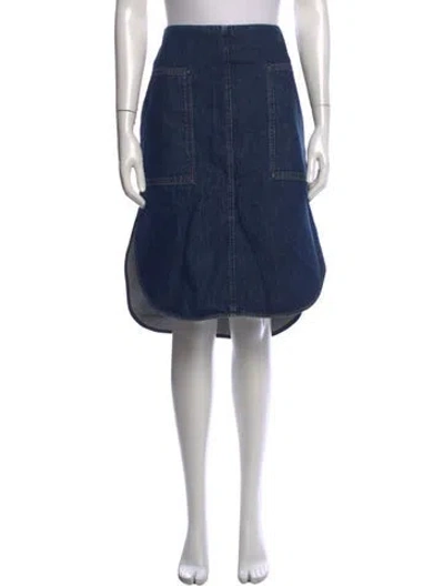 Pre-owned Totême Midi Length Skirt In Blue