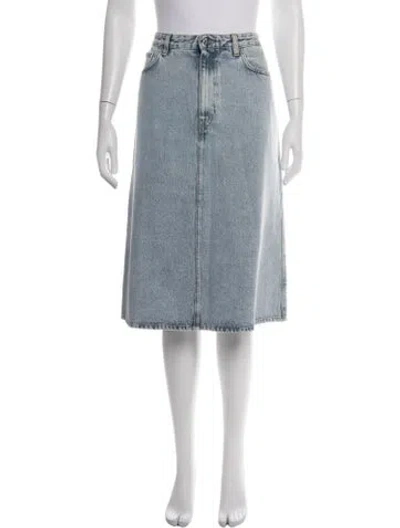 Pre-owned Totême Midi Length Skirt In Blue
