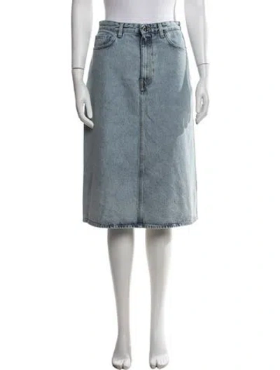 Pre-owned Totême Midi Length Skirt In Blue