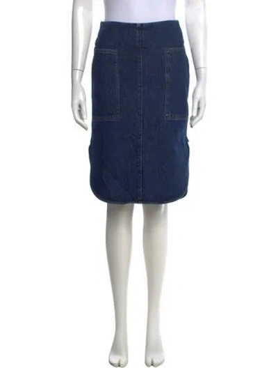 Pre-owned Totême Midi Length Skirt In Blue