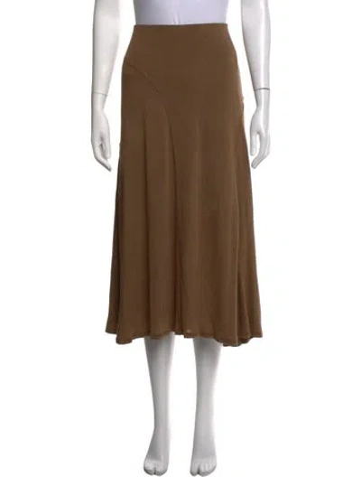 Pre-owned Totême Midi Length Skirt In Neutrals