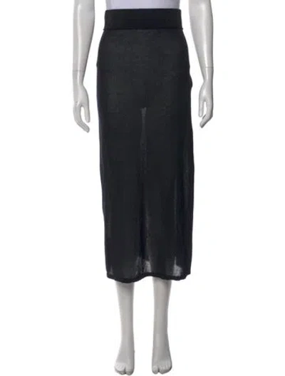 Pre-owned Totême Midi Length Skirt W/ Tags In Black