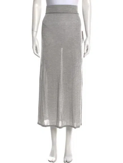 Pre-owned Totême Midi Length Skirt W/ Tags In Gray