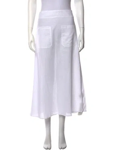 Pre-owned Totême Midi Length Skirt W/ Tags In White