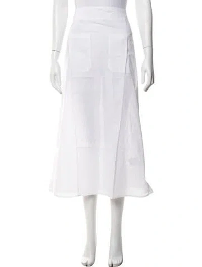 Pre-owned Totême Midi Length Skirt W/ Tags In White