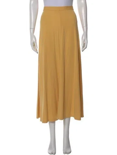 Pre-owned Totême Midi Length Skirt W/ Tags In Yellow
