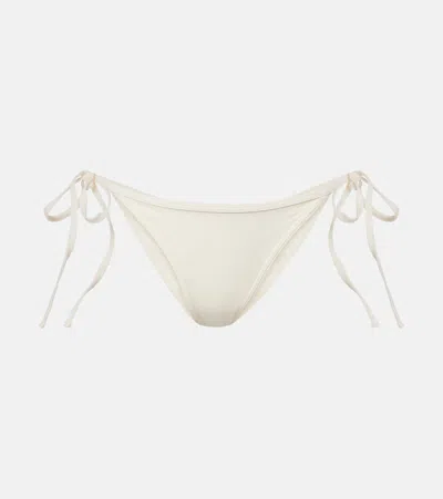 Totême Mid-rise Bikini Bottoms In White