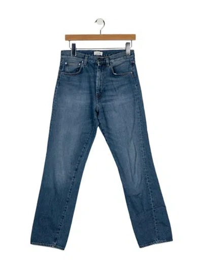 Pre-owned Totême Mid-rise Straight Leg Jeans In Blue