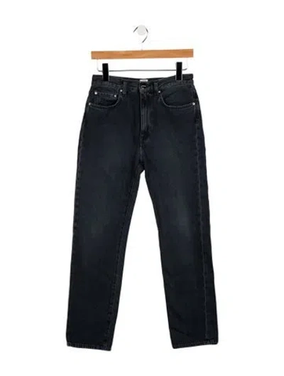 Pre-owned Totême Mid-rise Straight Leg Jeans In Blue