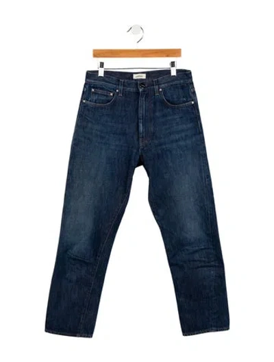 Pre-owned Totême Mid-rise Straight Leg Jeans In Blue