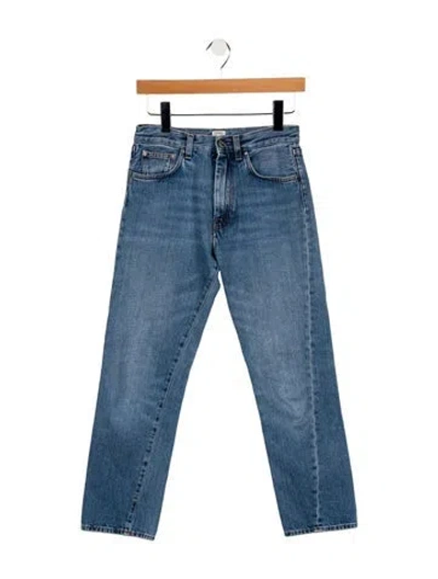 Pre-owned Totême Mid-rise Straight Leg Jeans In Blue