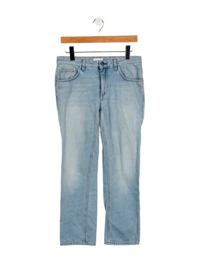 Pre-owned Totême Mid-rise Straight Leg Jeans In Blue
