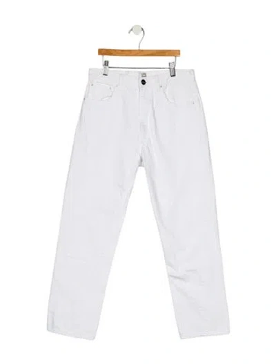 Pre-owned Totême Mid-rise Straight Leg Jeans In Blue