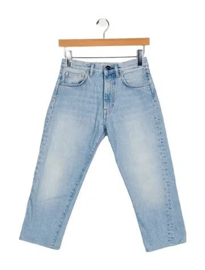 Pre-owned Totême Mid-rise Straight Leg Jeans In Blue