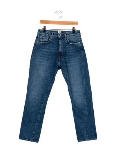 Pre-owned Totême Mid-rise Straight Leg Jeans In Blue