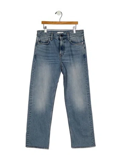 Pre-owned Totême Mid-rise Straight Leg Jeans In Blue