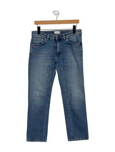 Pre-owned Totême Mid-rise Straight Leg Jeans In Blue