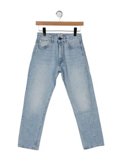 Pre-owned Totême Mid-rise Straight Leg Jeans In Blue