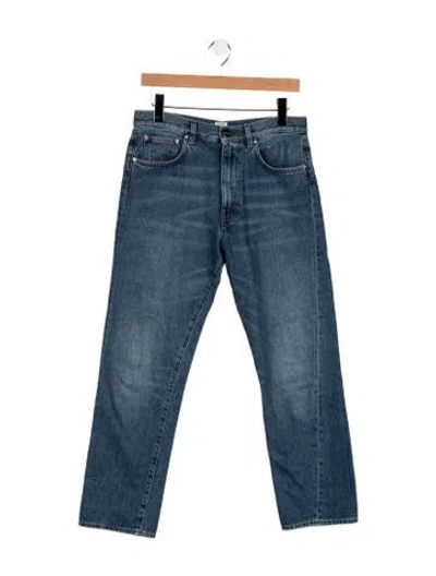 Pre-owned Totême Mid-rise Straight Leg Jeans In Blue