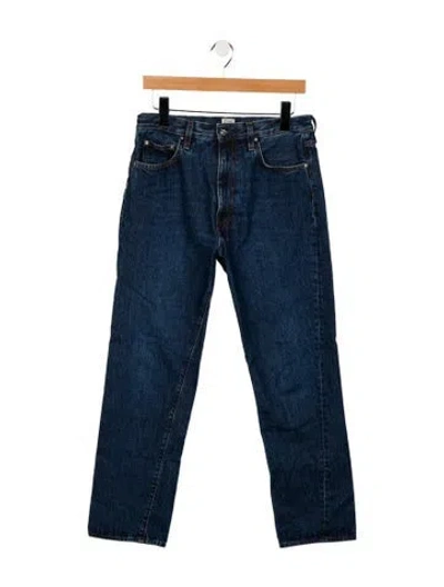 Pre-owned Totême Mid-rise Straight Leg Jeans In Blue