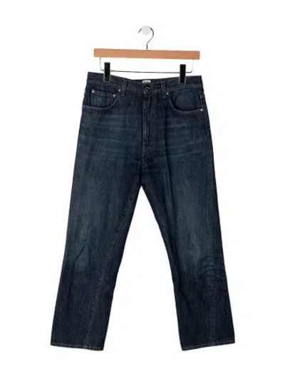 Pre-owned Totême Mid-rise Straight Leg Jeans In Blue