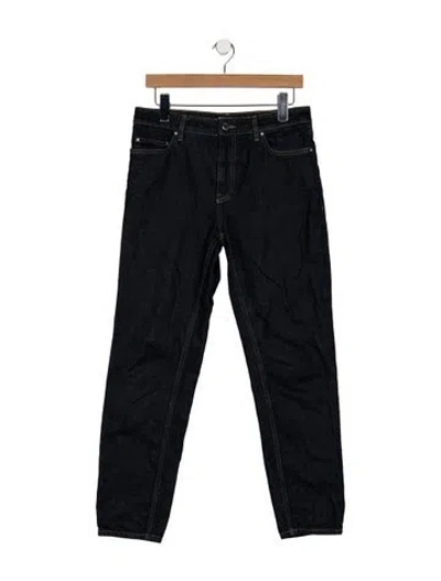 Pre-owned Totême Mid-rise Straight Leg Jeans In Blue