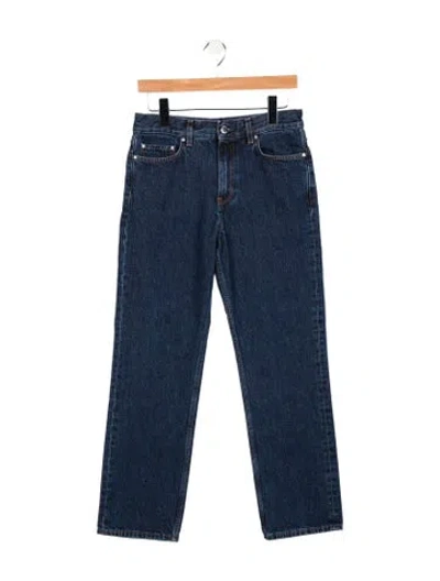 Pre-owned Totême Mid-rise Straight Leg Jeans In Blue