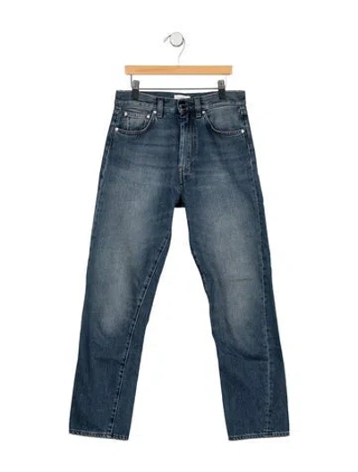 Pre-owned Totême Mid-rise Straight Leg Jeans In Blue