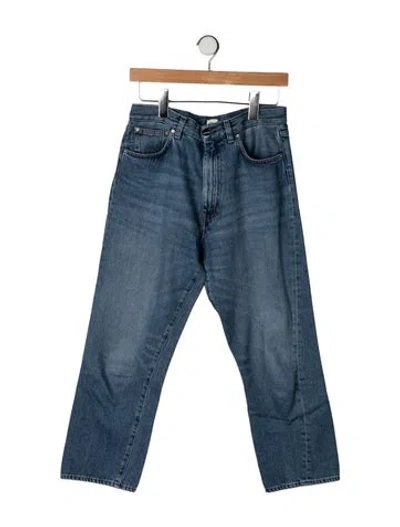Pre-owned Totême Mid-rise Straight Leg Jeans In Blue