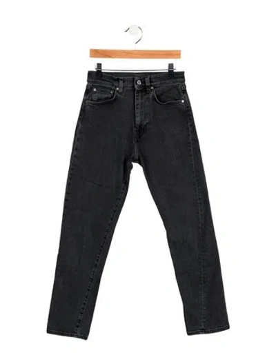 Pre-owned Totême Mid-rise Straight Leg Jeans In Gray