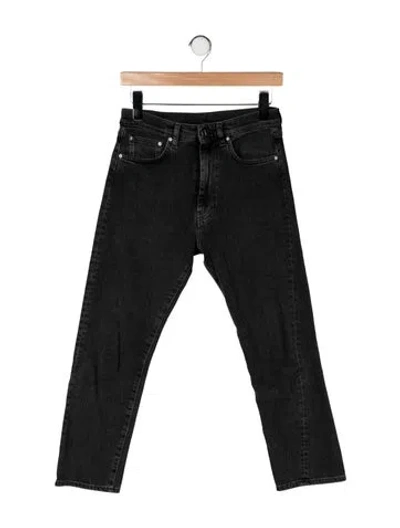 Pre-owned Totême Mid-rise Straight Leg Jeans In Gray