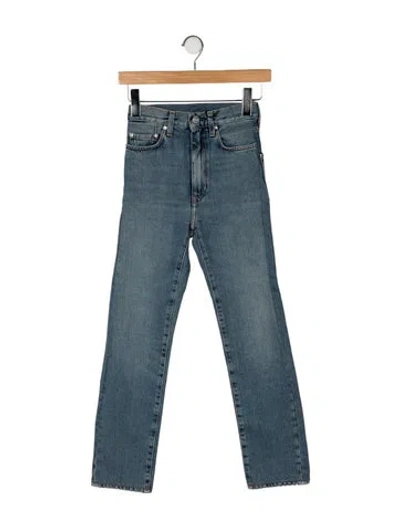 Pre-owned Totême Mid-rise Straight Leg Jeans W/ Tags In Blue