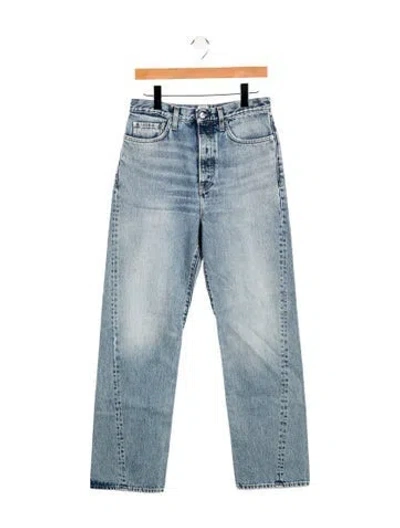 Pre-owned Totême Mid-rise Straight Leg Jeans W/ Tags In Blue