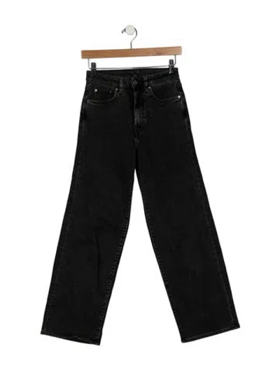 Pre-owned Totême Mid-rise Wide Leg Jeans In Black